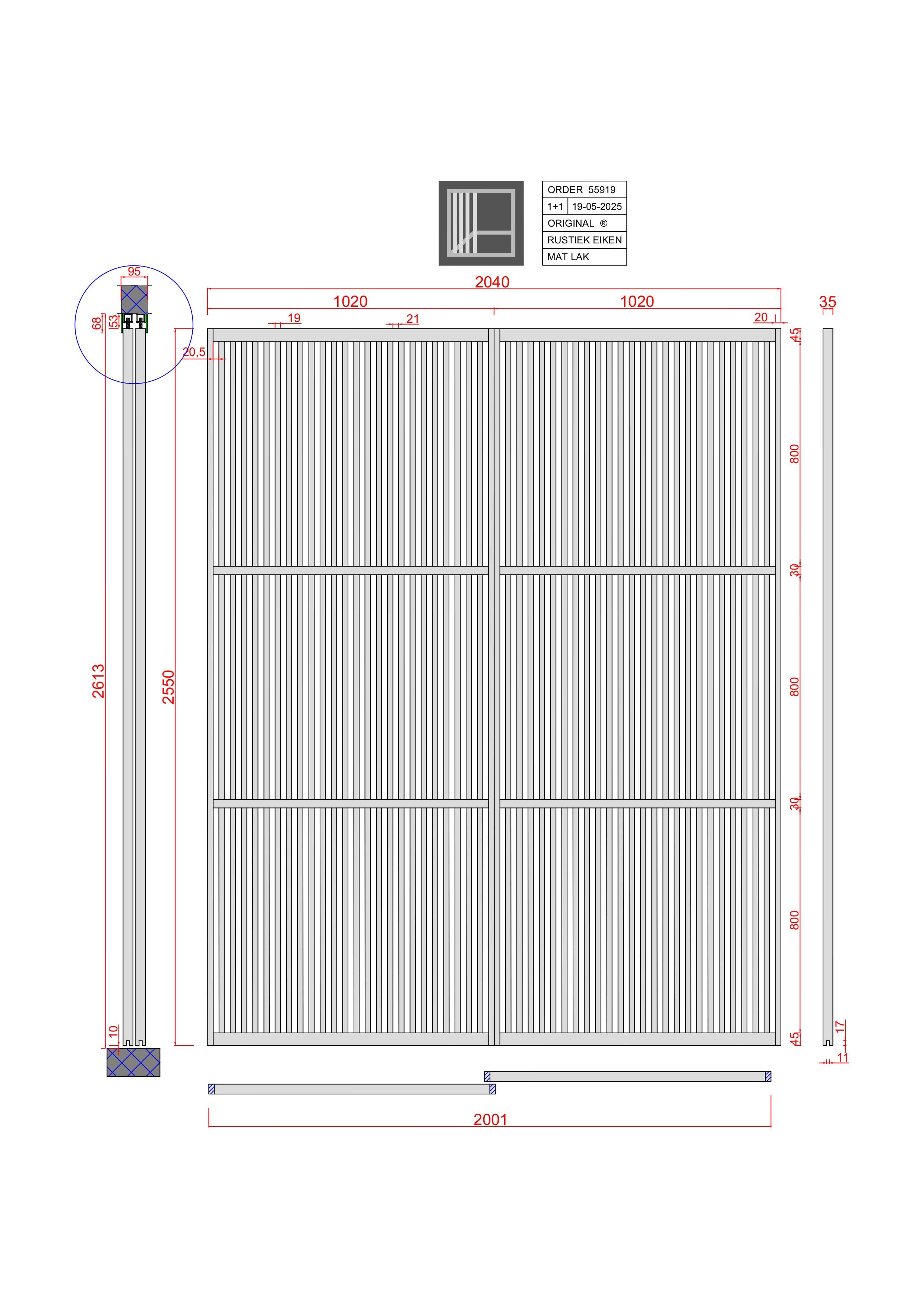 Roomdivider op maat