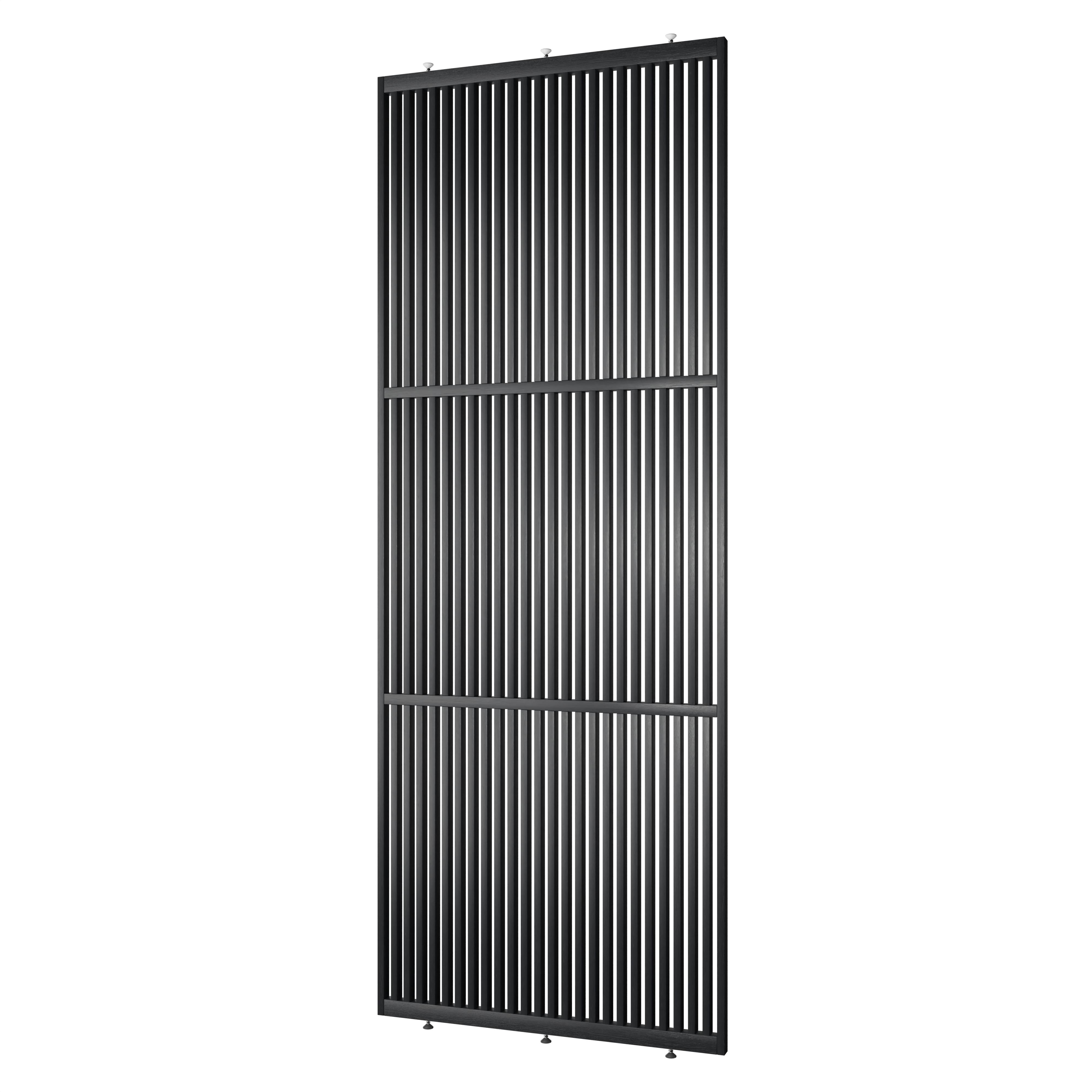Rechterzijde aanzicht van roomdivider Original zwart RAL 9005