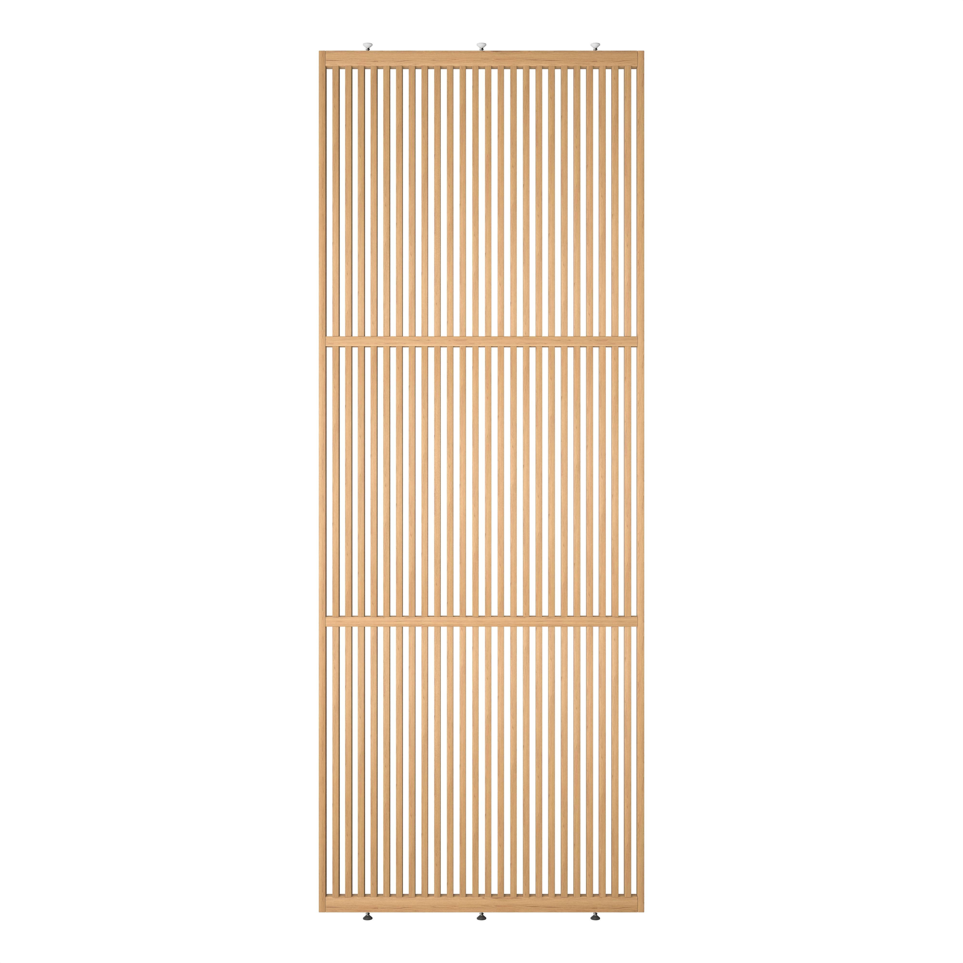Roomdivider op maat plafondhoog Original eiken vooraanzicht