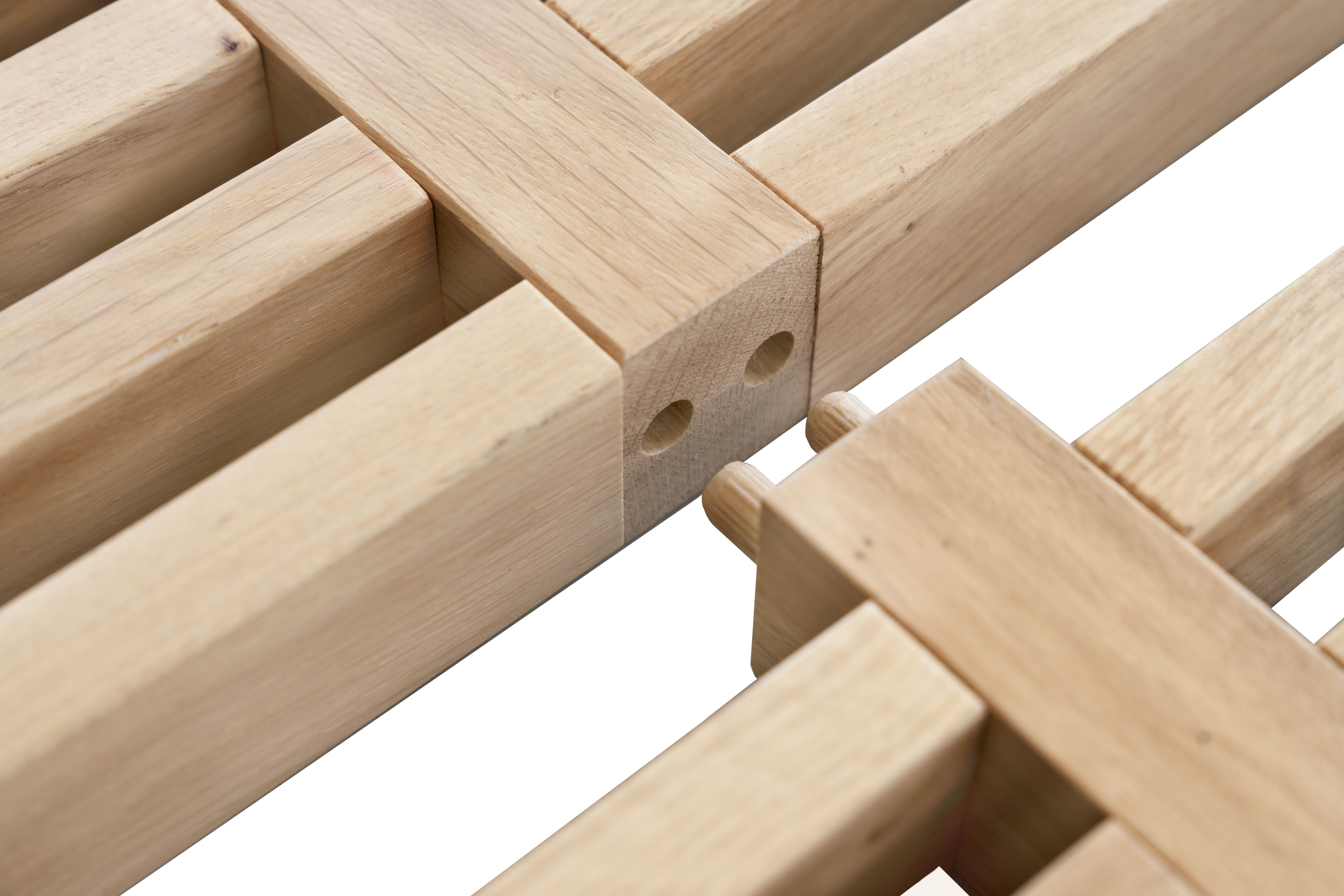 latten en verbinding detail van roomdivider op maat xl eiken blank gelakt massief eiken