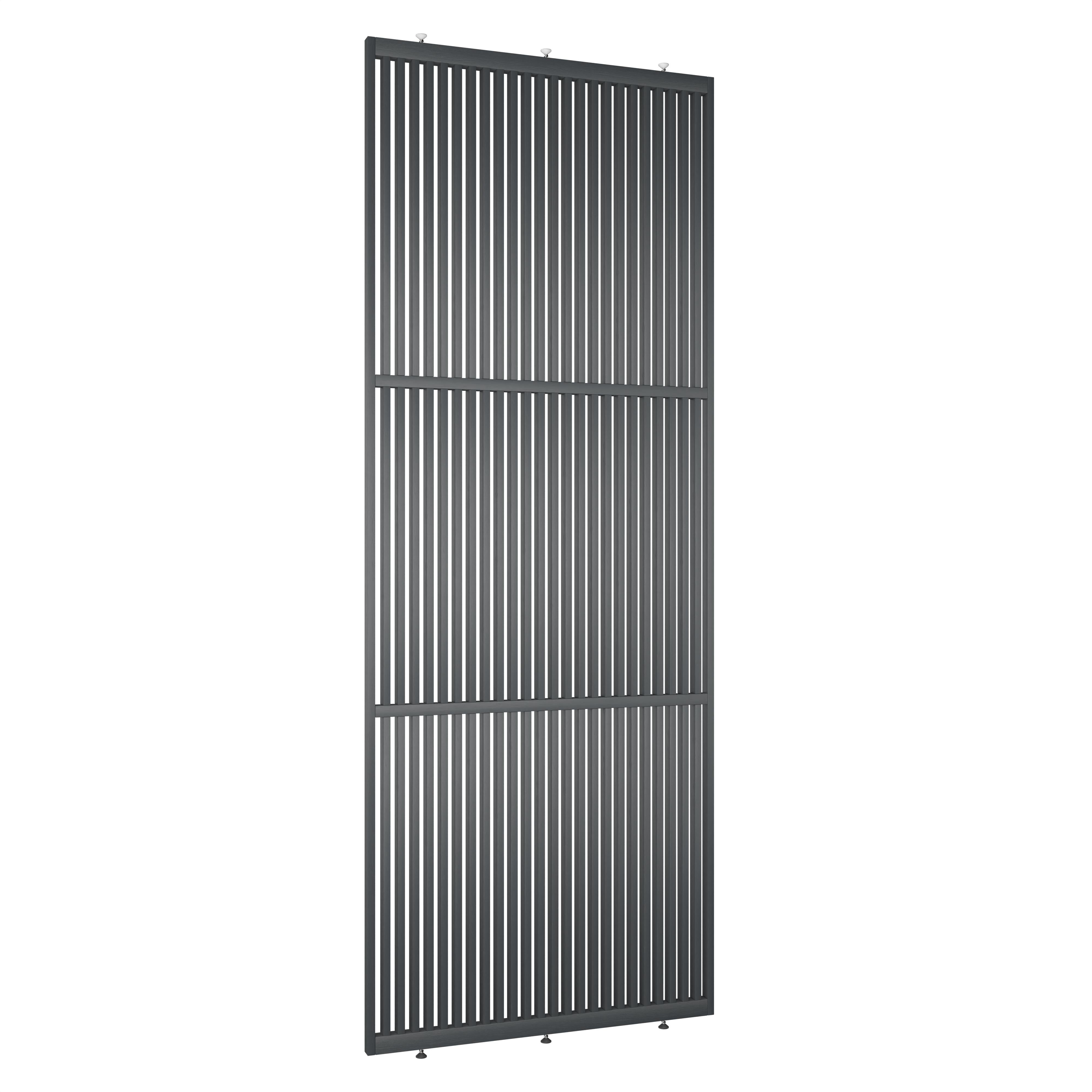 Linkerzijde aanzicht van roomdivider Original RAL 7021