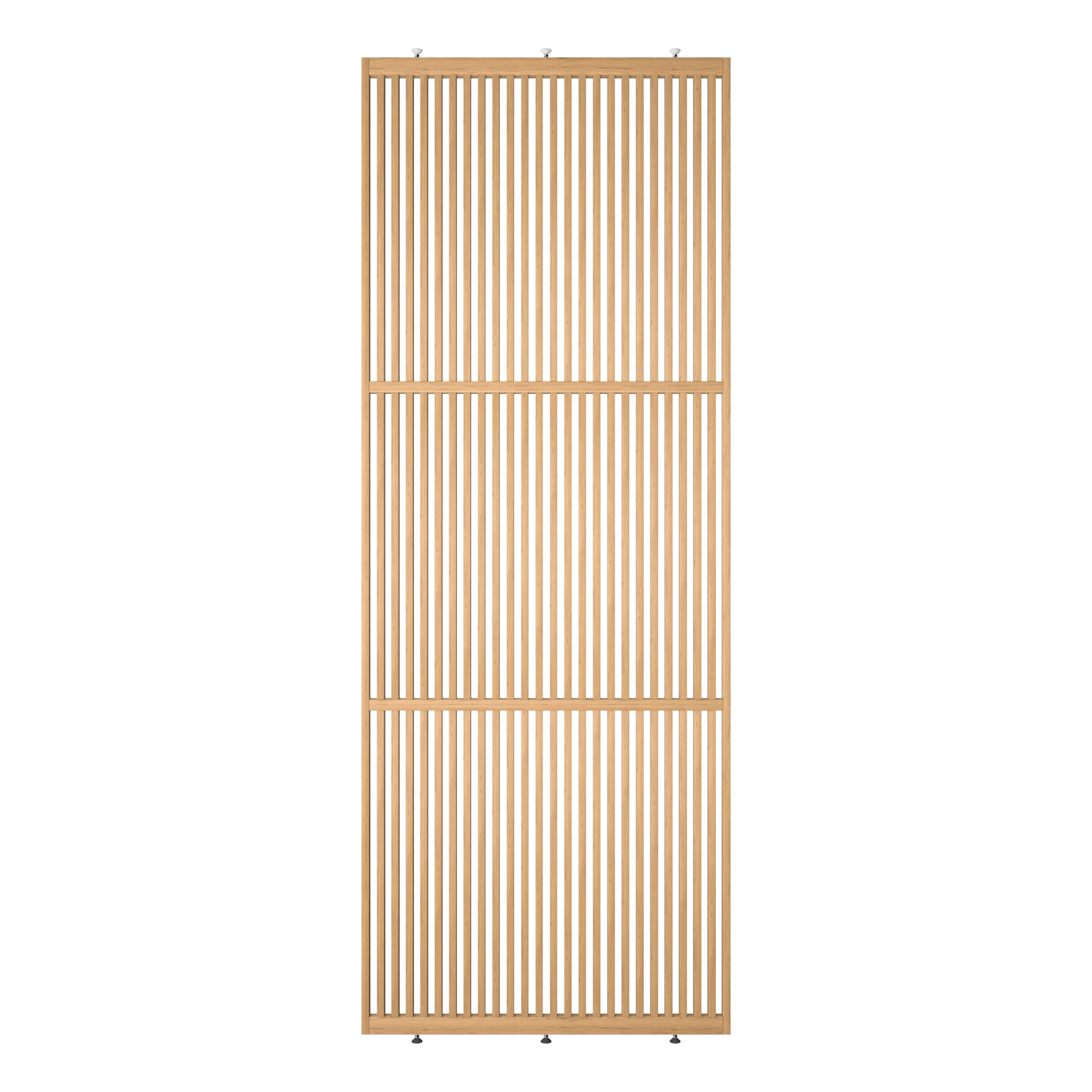 Elegante houten roomdivider, blank gelakt massief eikenhout, model Original®. Een stijlvolle en praktische toevoeging aan elk interieurontwerp