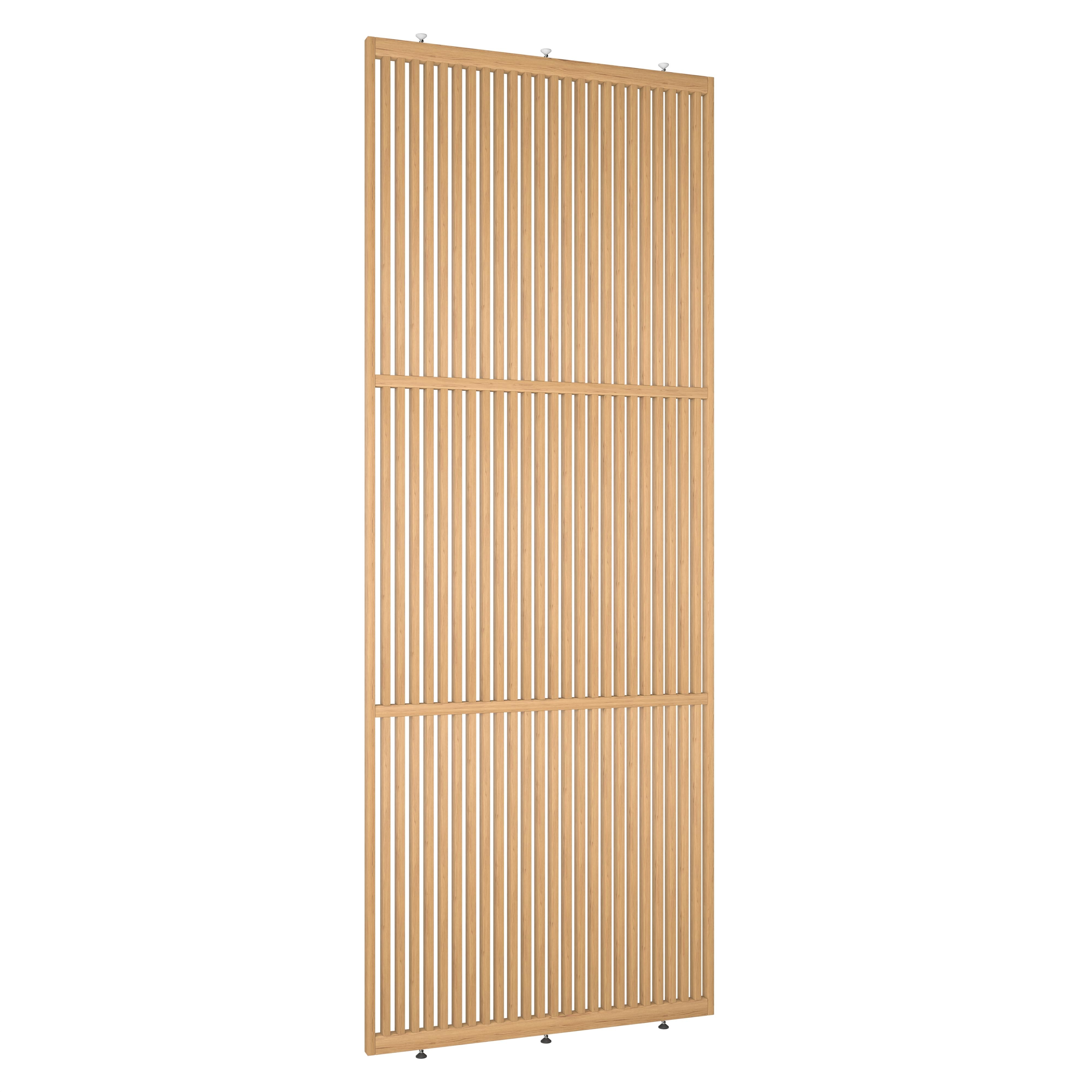 Elegante houten roomdivider, blank gelakt massief eikenhout, model Original®. Een stijlvolle en praktische toevoeging aan elk interieurontwerp