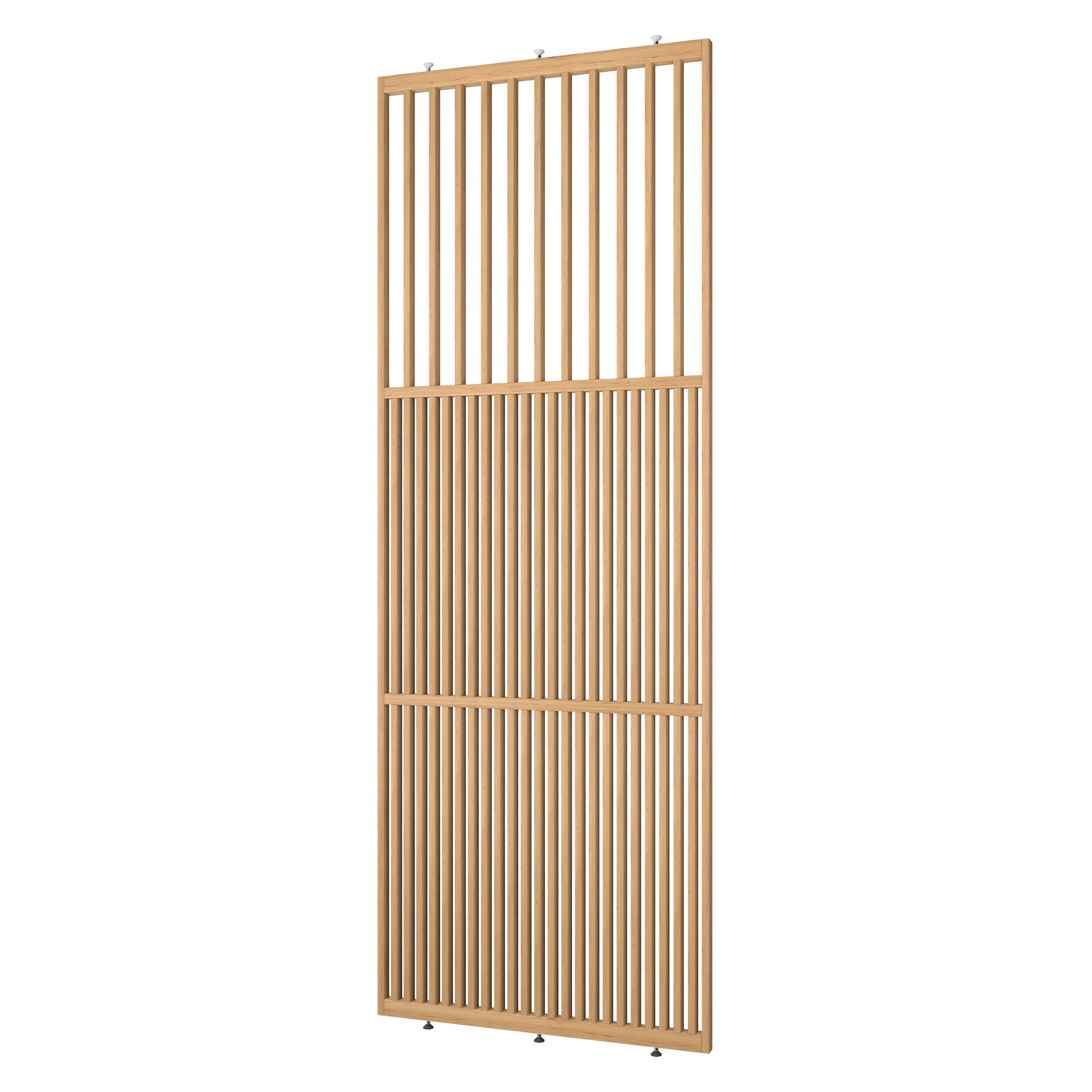 open bovenzijde van roomdivider op maat model light eiken blank gelakt massief eiken