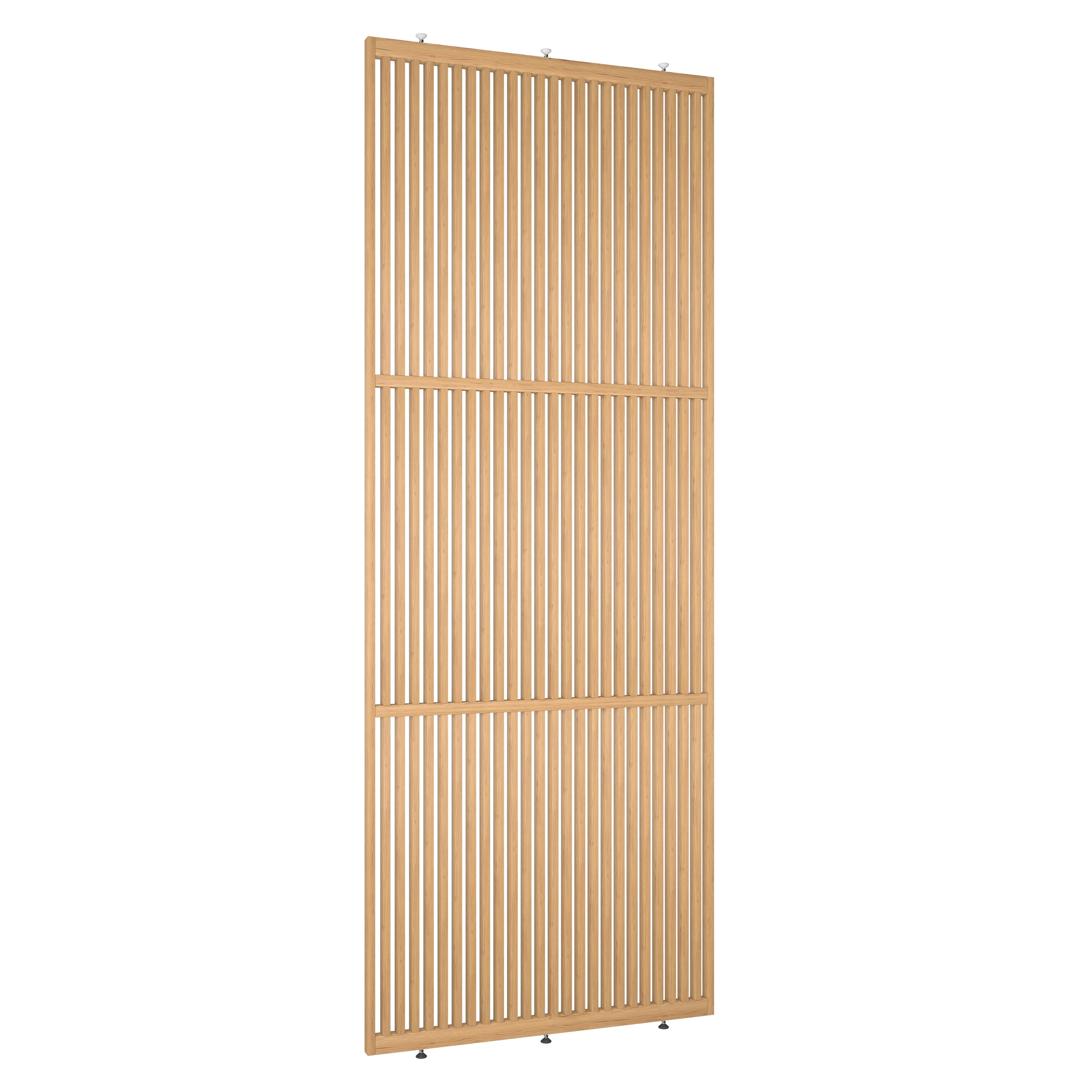 Roomdivider op maat plafondhoog Original eiken schuin links